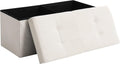Velvet Foldable Flip-Top Ottoman Bench