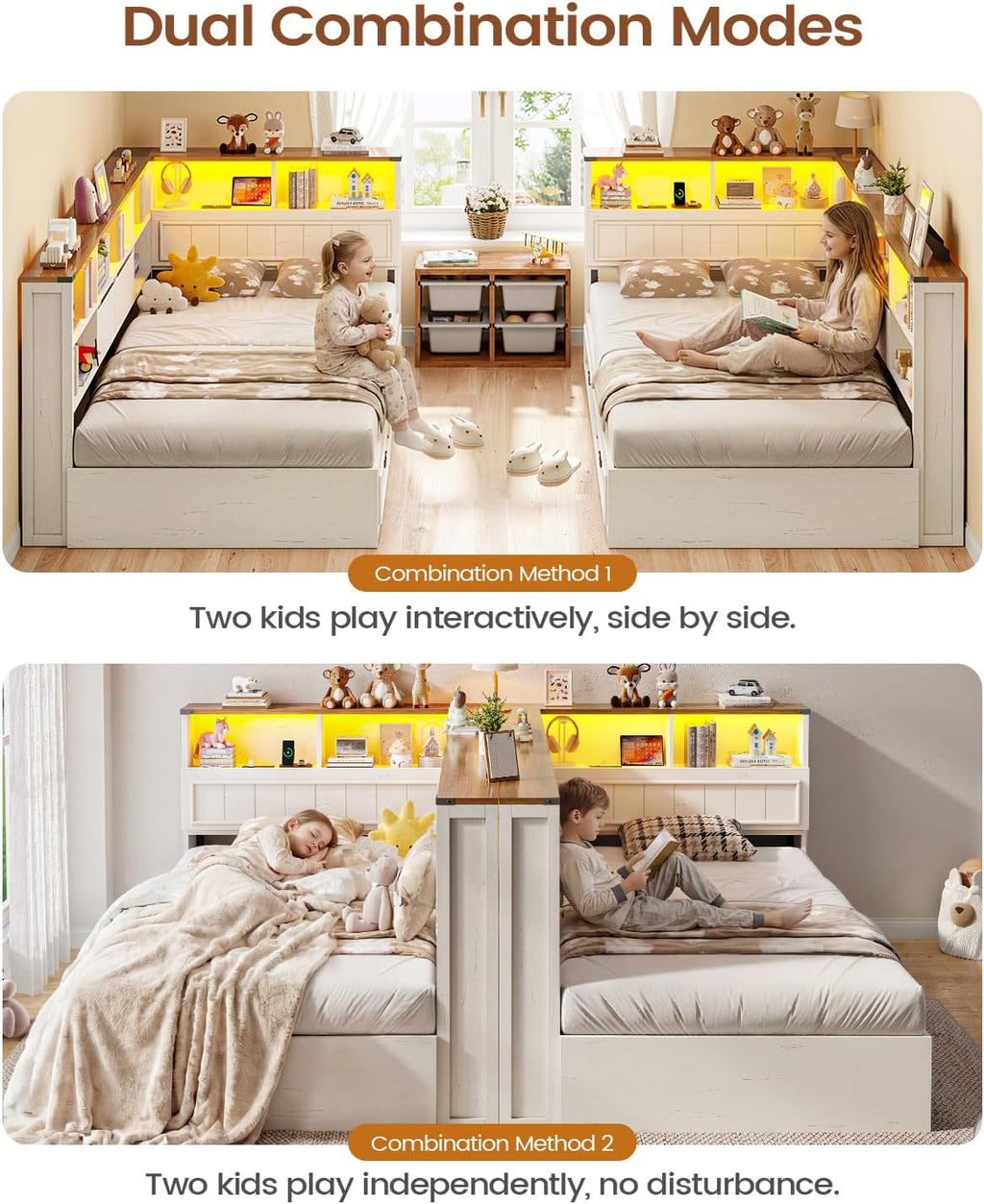 LED Twin Storage Farmhouse Daybed