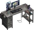 L-Shaped Storage Gaming Computer Desk