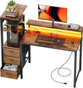LED Gaming Desk Power Drawer Hooks