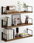 Rustic Wood Wall Floating Decor Shelves
